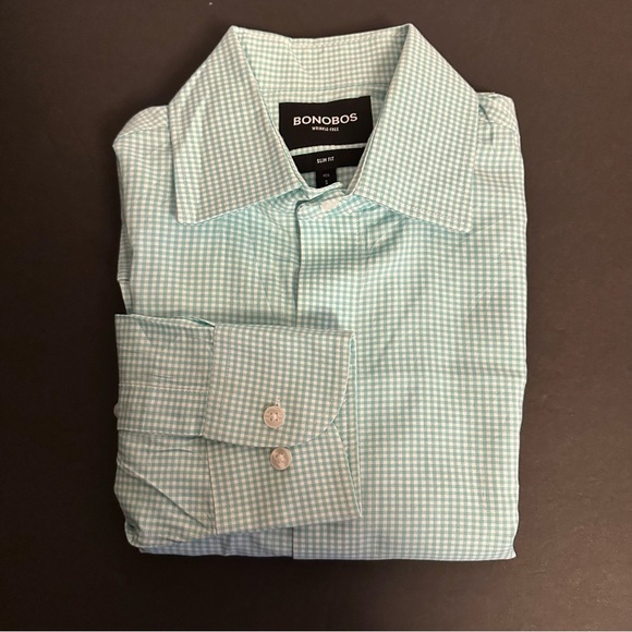 Bonobos
Men's Slim Fit Long Sleeve Button Down Shirt size S 
(E)5 - Picture 5 of 14